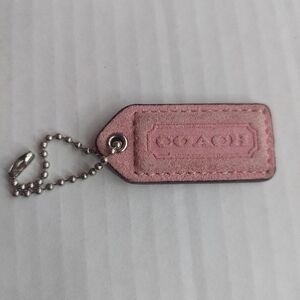 Coach Pink Replacement Hangtag Charm for Handbag Purse Wristlet